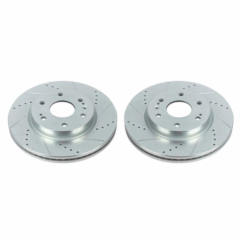 PowerStop Power Stop 19-20 Chevrolet Silverado 1500 Front Evolution Drilled & Slotted Rotors - Pair