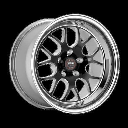 Weld S77 18x11 / 5x4.75 BP / 4.2in. BS Black Wheel (Low Pad) - Non-Beadlock