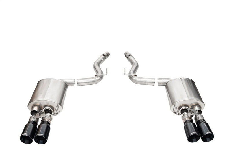 CORSA Performance Corsa 2024-2025 Ford Mustang V8 5.0L 3in Axle-Back Exhaust System w/ Twin 4in Black Straight Tips