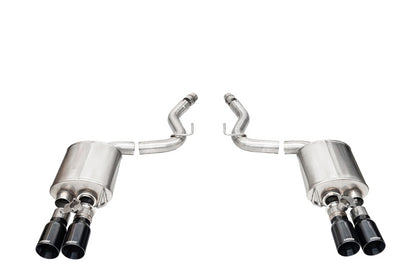 CORSA Performance Corsa 2024-2025 Ford Mustang V8 5.0L 3in Axle-Back Exhaust System w/ Twin 4in Black Straight Tips