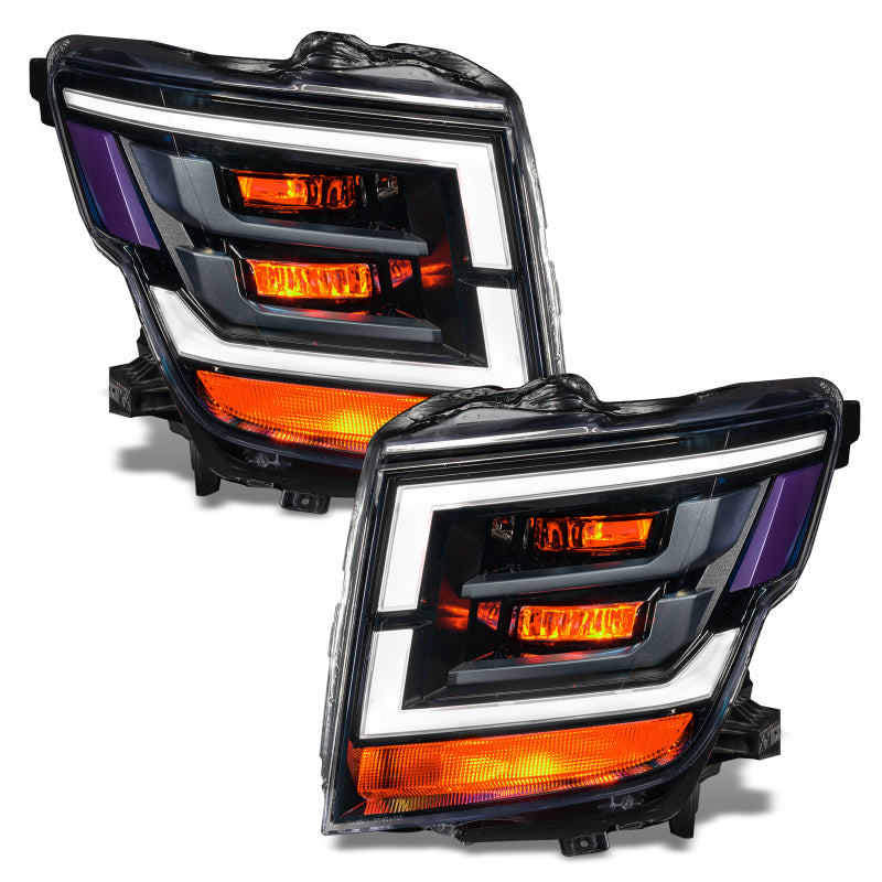 ORACLE Lighting Oracle 21-22 Nissan Titan Demon Eye RGB Headlight Upgrade Kit - ColorSHIFT w/o Controller