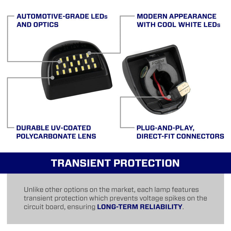 Form Lighting 1999 Silverado LED License Plate Lights (Pair)