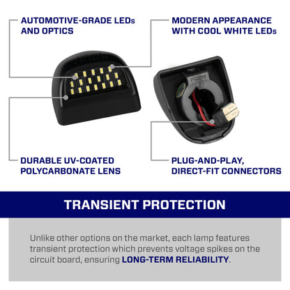 Form Lighting 1999 Silverado LED License Plate Lights (Pair)