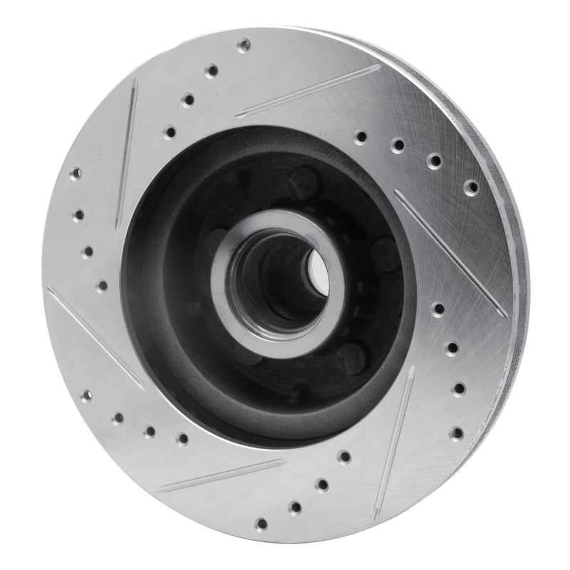 R1 Concepts R1 71-81 Chrysler Town & Country Front Right Drilled & Slotted Silver Brake Rotor