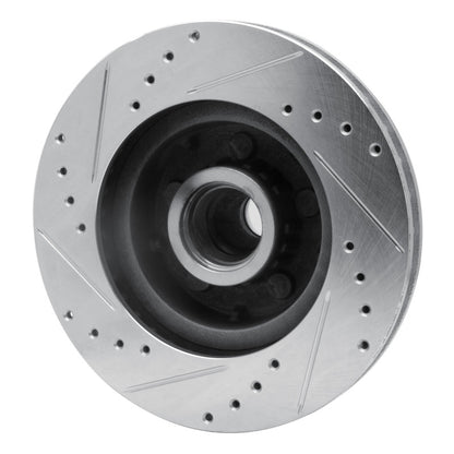 R1 Concepts R1 71-81 Chrysler Town & Country Front Right Drilled & Slotted Silver Brake Rotor