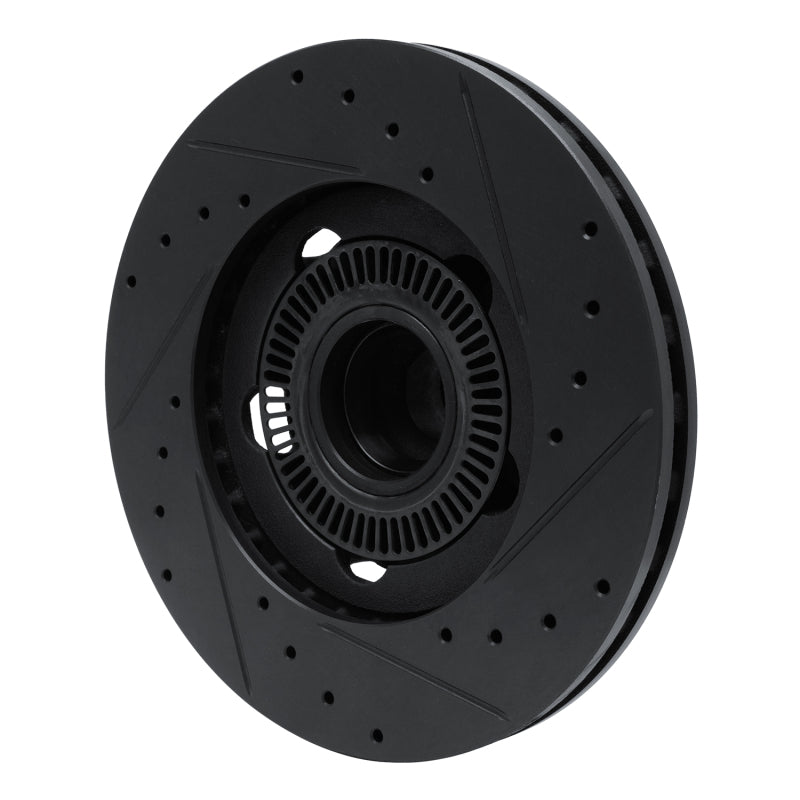 R1 Concepts R1 06-12 Ford Ranger (Mexico) Front Left Drilled & Slotted Black Brake Rotor