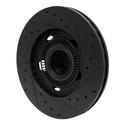 R1 Concepts R1 06-12 Ford Ranger (Mexico) Front Left Drilled & Slotted Black Brake Rotor