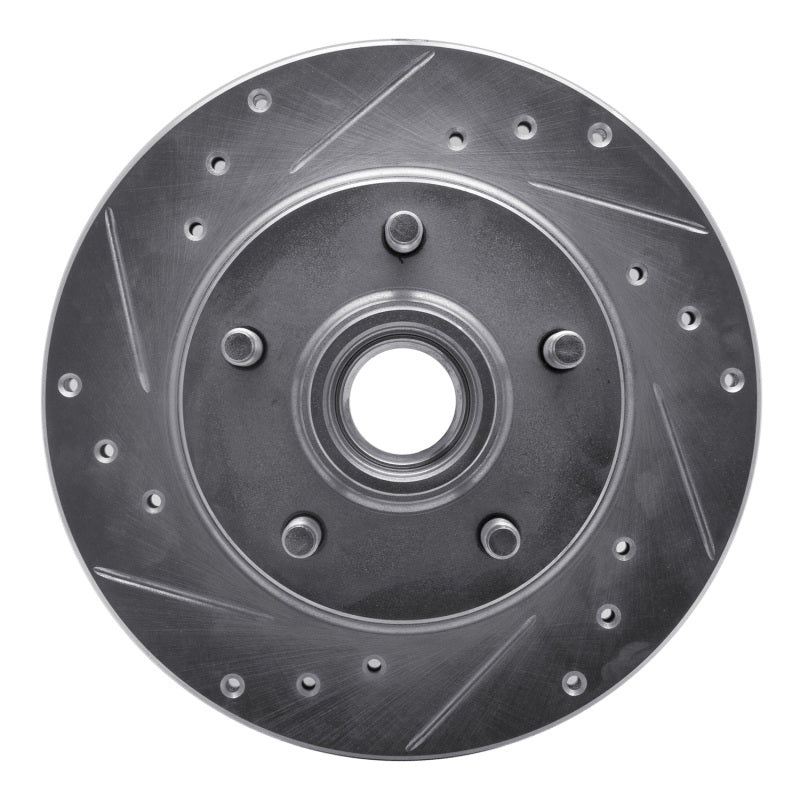 R1 Concepts R1 91-94 Ford Explorer Front Left Drilled & Slotted Silver Brake Rotor