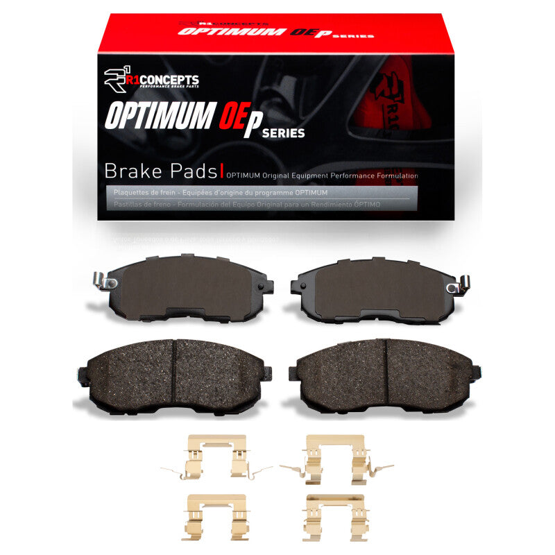 R1 Concepts R1 99-13 Infiniti I30 Front Optimum OE Brake Pads & Hardware Kit