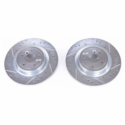 PowerStop Power Stop 16-18 Jaguar XE Rear Evolution Drilled & Slotted Rotors - Pair