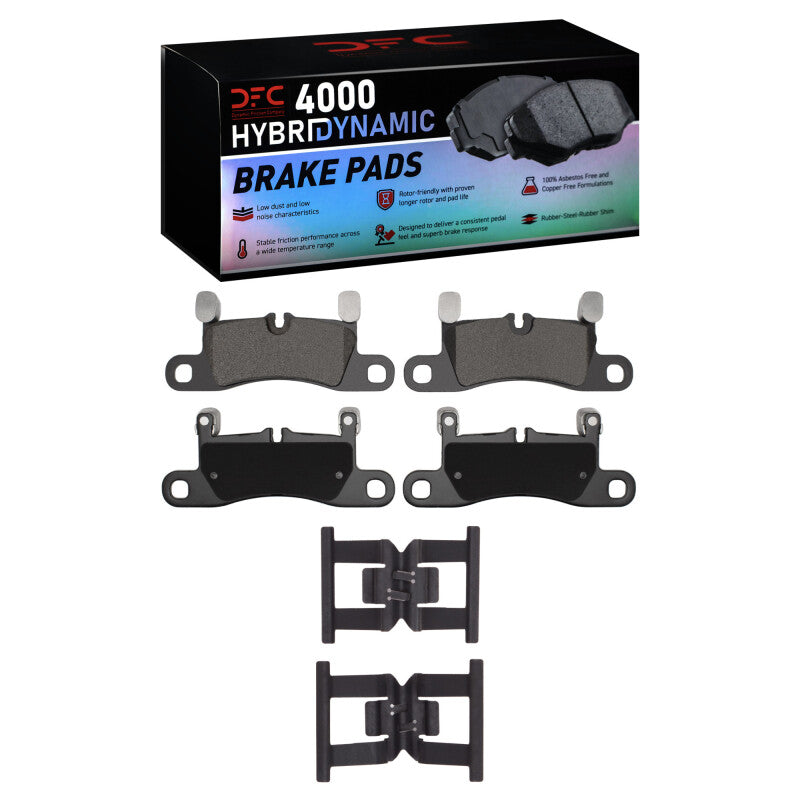 DFC 11-18 Porsche Cayenne Rear 4000 HybriDynamic Brake Pads and Hardware Kit