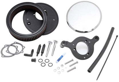 K&N Engineering K&N Street Round Metal Intake System - Harley-Davidson - Red Filter 6-8 Size 2.4in In Dia 2.5in H