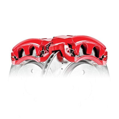 PowerStop Power Stop 12-16 Ford F-250 Super Duty Front Red Caliper - Pair