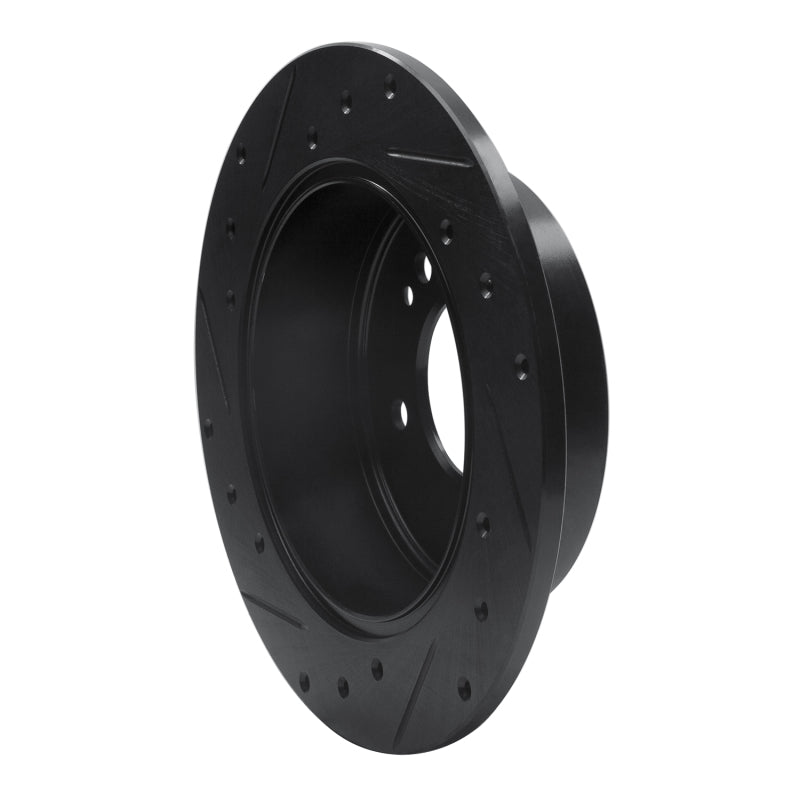 R1 Concepts R1 07-12 Kia Rondo (Canada) Rear Right Drilled & Slotted Black Brake Rotor