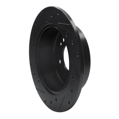 R1 Concepts R1 07-12 Kia Rondo (Canada) Rear Right Drilled & Slotted Black Brake Rotor