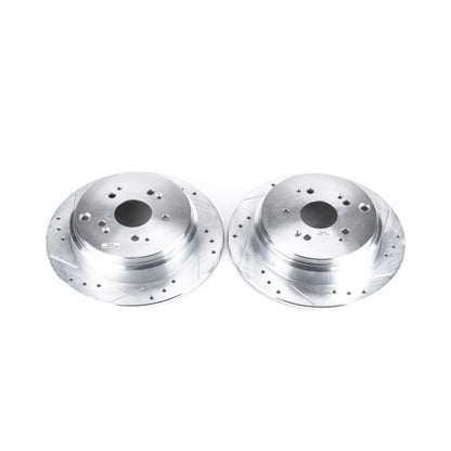 PowerStop Power Stop 02-04 Honda Odyssey Rear Evolution Drilled & Slotted Rotors - Pair