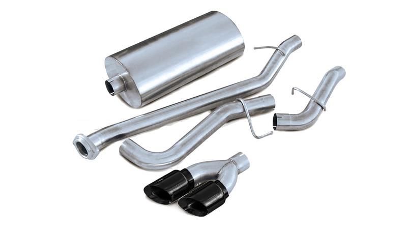 CORSA Performance Corsa 2001-2006 Chevrolet Tahoe 5.3L V8 3in Cat-Back Single Side w Twin 4in Black Pro-Series Tips