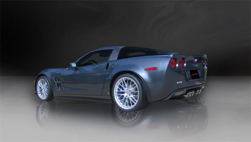 CORSA Performance Corsa 06-11 Chevrolet Corvette C6 Z06/ZR1 Sport Cat-Back Dual Rear Exit w/ Twin 4.0in Black Tips