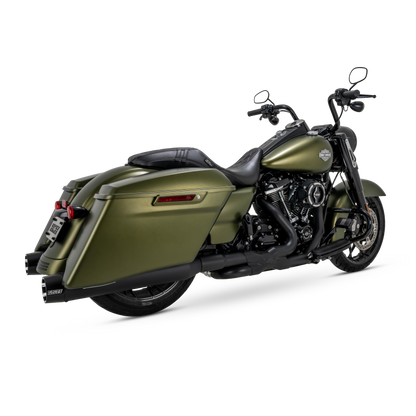 Vance and Hines Vance & Hines 17-23 Harley Touring Models Blackbird 450 Slip-Ons - Black Contrast Finish End Caps