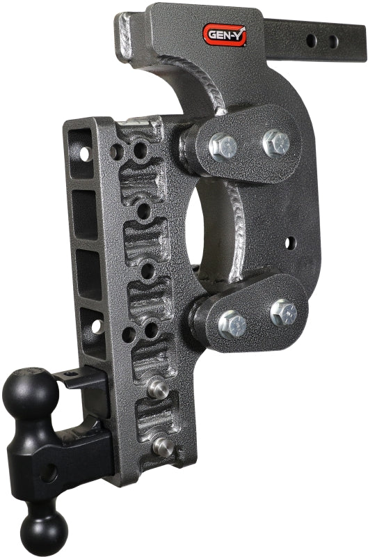 GEN-Y Hitch Gen-Y The Boss Torsion-Flex 2in Shank 17.5in Drop 16K Hitch w/GH-051 Dual-Ball/Pintle Lock/Stab Kit