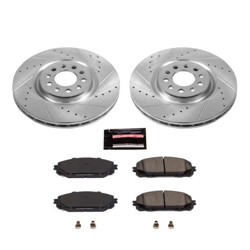PowerStop Power Stop 17-19 Jeep Cherokee Front Z23 Evolution Sport Brake Kit
