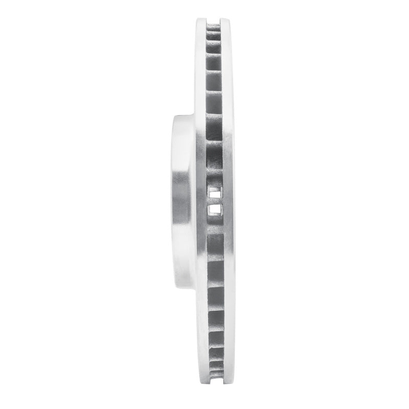R1 Concepts R1 03-05 Nissan Maxima Front Right Drilled & Slotted Silver Brake Rotor
