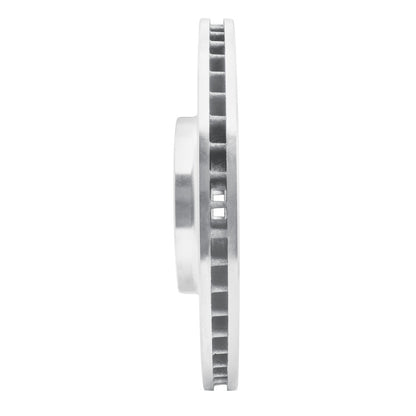 R1 Concepts R1 03-05 Nissan Maxima Front Right Drilled & Slotted Silver Brake Rotor