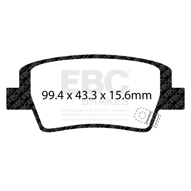 EBC 2021+ Hyundai Elantra 2.0L (w/Manual Parking Brake) Rear Yellowstuff Brake Pads