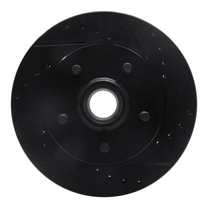 R1 Concepts R1 1992-2002 Chevrolet Tahoe Front Right Drilled & Slotted Black Brake Rotor