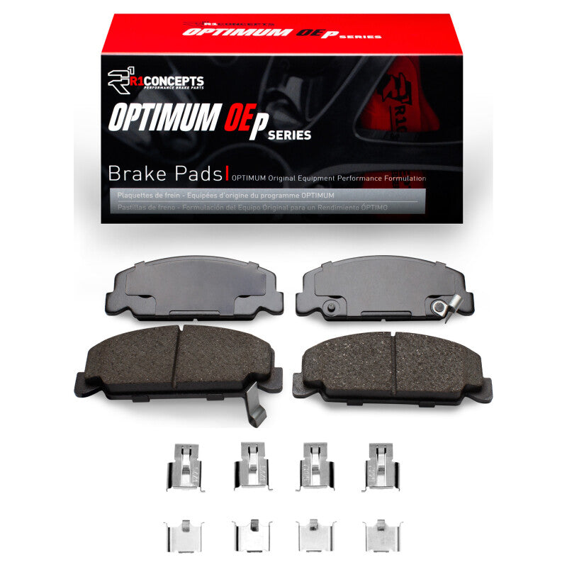 R1 Concepts R1 84-85 Honda Accord Coupe Front Optimum OE Pads & Hardware Kit