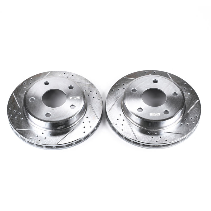 PowerStop Power Stop 05-11 Dodge Dakota Front Evolution Drilled & Slotted Rotors - Pair