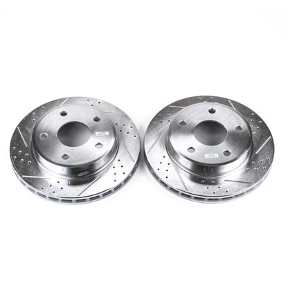 PowerStop Power Stop 05-11 Dodge Dakota Front Evolution Drilled & Slotted Rotors - Pair