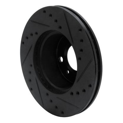 R1 Concepts R1 76-77 BMW 320I (USA/Canada) Front Left Drilled & Slotted Black Brake Rotor