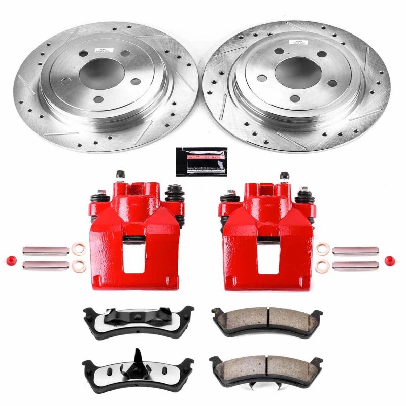 PowerStop Power Stop 2003 Ford Explorer Sport Rear Z36 Truck & Tow Brake Kit w/Calipers