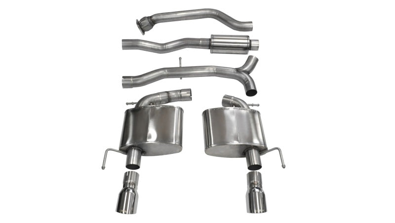 CORSA Performance Corsa 2013-2019 Cadillac ATS Sedan 2.0L A/T Polished Sport Dual Rear Cat-Back Exhaust
