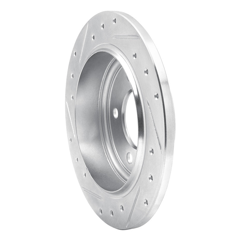 R1 Concepts R1 93-04 Chrysler Concorde Rear Right Drilled & Slotted Silver Brake Rotor