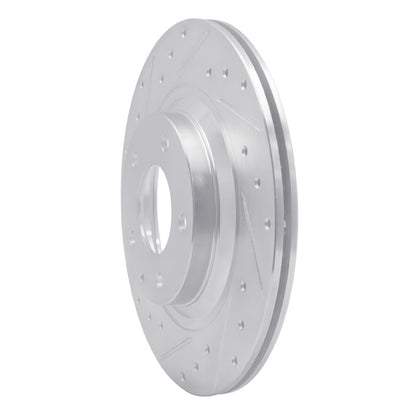 R1 Concepts R1 04-11 Mazda RX-8 Rear Left Drilled & Slotted Silver Brake Rotor