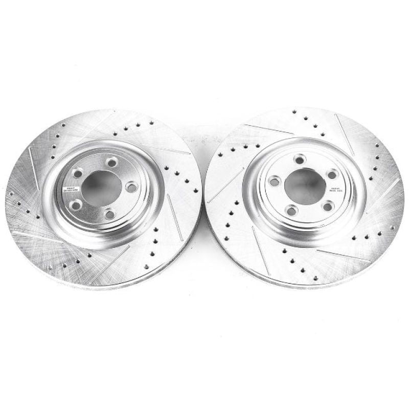 PowerStop Power Stop 14-19 Jaguar F-Type Front Evolution Drilled & Slotted Rotors - Pair