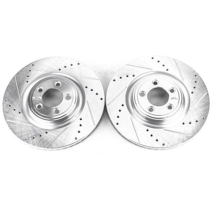 PowerStop Power Stop 14-19 Jaguar F-Type Front Evolution Drilled & Slotted Rotors - Pair
