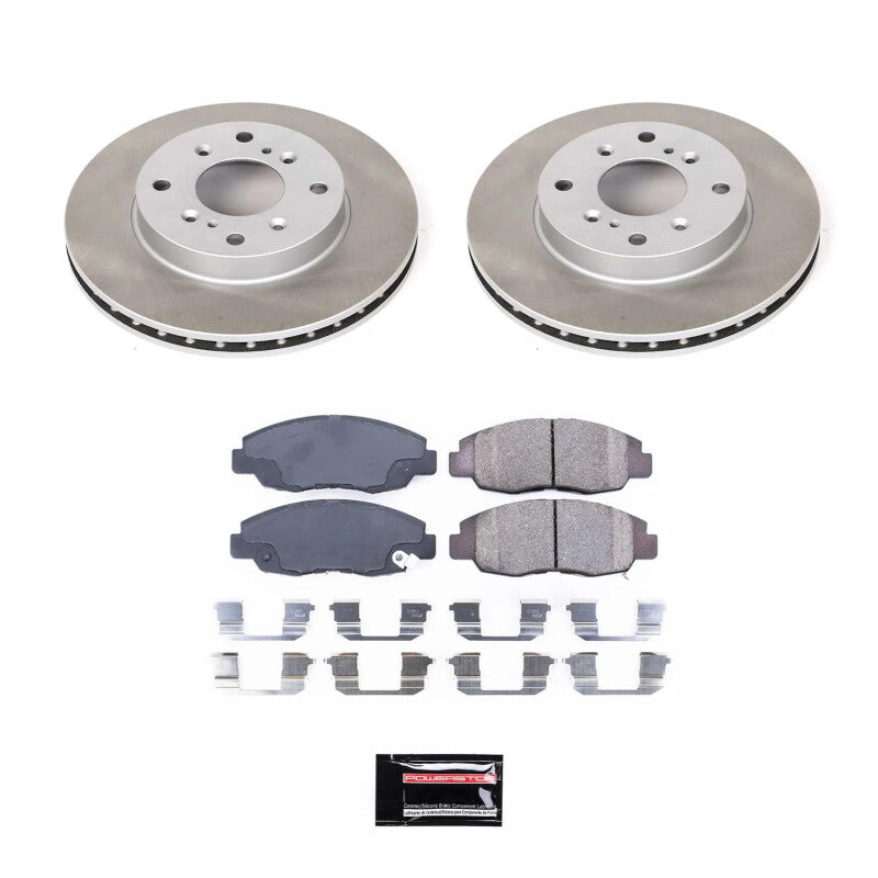 PowerStop Power Stop 98-02 Honda Accord Front Semi-Coated Rotor Kit
