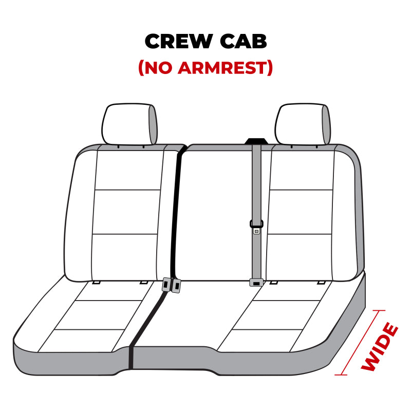 Covercraft 14 Chevrolet Silverado Waterproof Polyester SeatSaver Second Row Seat Covers - Grey