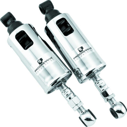 Progressive 00-17 Harley-Davidson Softail 422 Series Shocks - Chrome