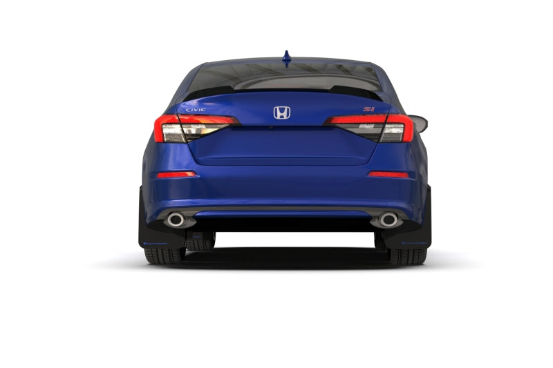 Rally Armor 22-26 Honda Civic/Civic Si/Sport Black UR Mud Flap w/Grey Logo