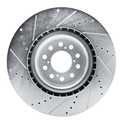 R1 Concepts R1 17-25 Acura Integra Front Right Drilled & Slotted Silver Brake Rotor