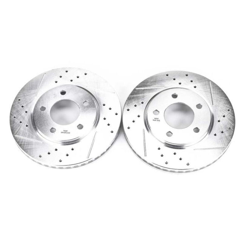 PowerStop Power Stop 01-07 Chrysler Town & Country Front Evolution Drilled & Slotted Rotors - Pair
