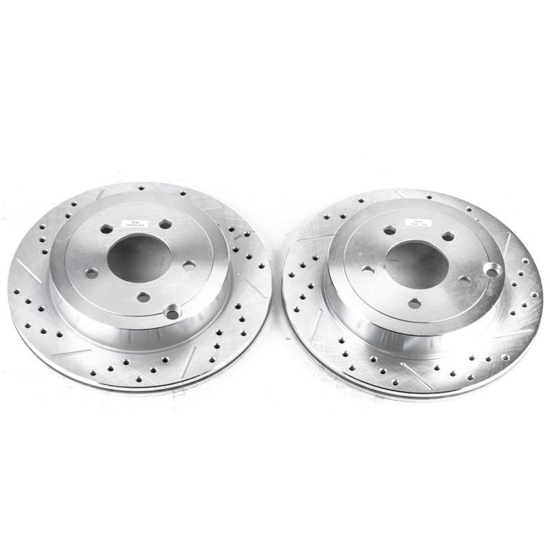 PowerStop Power Stop 07-10 Ford Edge Rear Evolution Drilled & Slotted Rotors - Pair