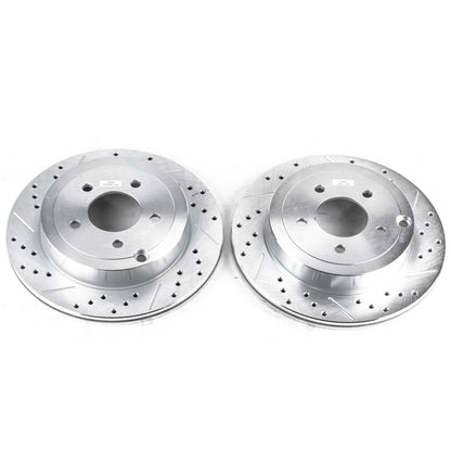 PowerStop Power Stop 07-10 Ford Edge Rear Evolution Drilled & Slotted Rotors - Pair