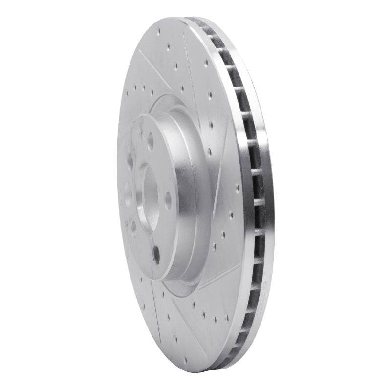 R1 Concepts R1 16-17 Volvo XC60 Front Right Drilled & Slotted Silver Brake Rotor