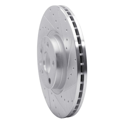 R1 Concepts R1 16-17 Volvo XC60 Front Right Drilled & Slotted Silver Brake Rotor