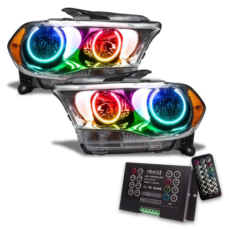 ORACLE Lighting Oracle 11-13 Dodge Durango SMD HL Halogen - Chrome - ColorSHIFT w/ 2.0 Controller